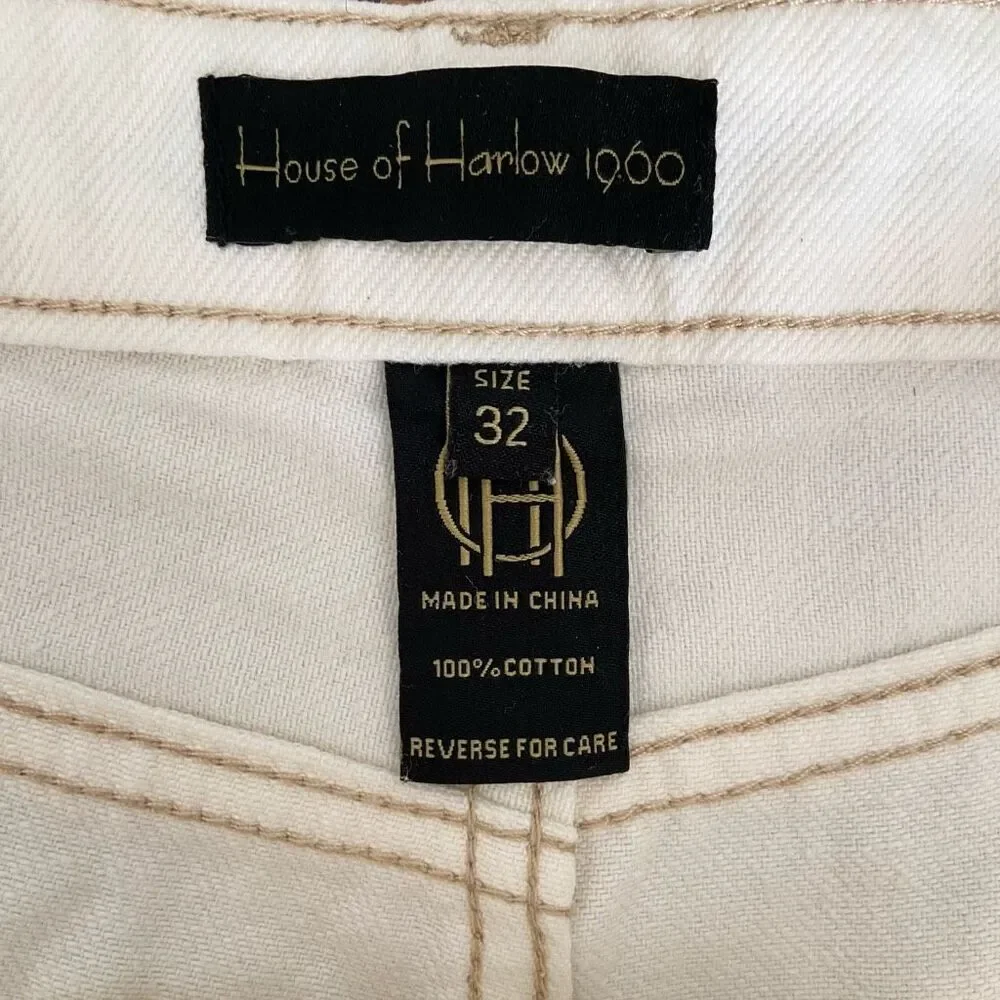 House of Harlow 1960 High Rise Mom Jeans Shorts 32